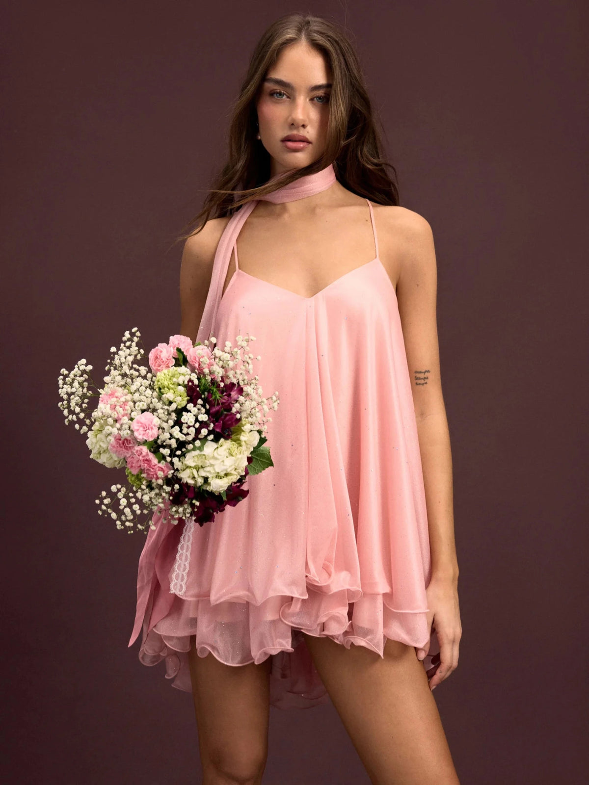 Robe Pink Flow - Ivoria