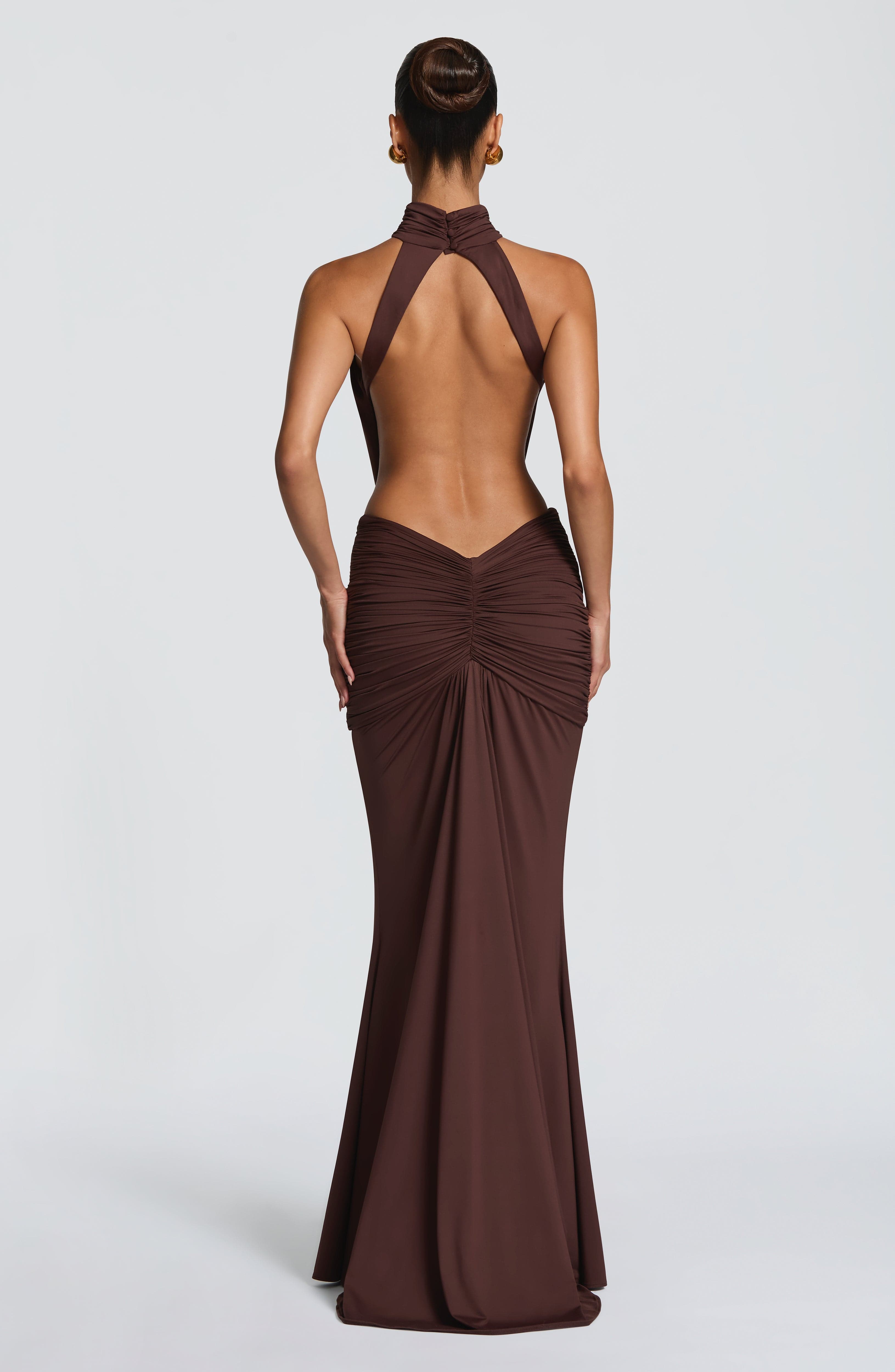 Thekla Maxi Dress - Plum Brown DIA